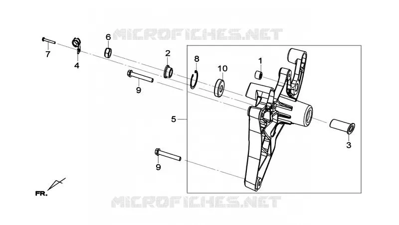 BRAS OSCILLANT SYM scooter 125 2014 GTS 125I (LN12W6-FR) (L4)  GTS 125I (LN12W6-FR) (L4)