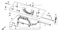 BEQUILLE CENTRALE pour SYM GTS 125I SPORT (LN12WE-EU) (E4) (L7-M0) de 2020