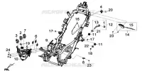 CADRE CORPS COMP. pour SYM GTS 125I SPORT (LN12WE-EU) (E4) (L7-M0) de 2020