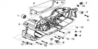 CARTER GAUCHE pour SYM GTS 125I SPORT (LN12WE-EU) (E4) (L7-M0) de 2020