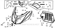 COUVERCLE AVANT pour SYM GTS 125I SPORT (LN12WE-EU) (E4) (L7-M0) de 2020
