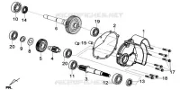 COUVERCLE DE TRANSMISSION pour SYM GTS 125I SPORT (LN12WE-EU) (E4) (L7-M0) de 2020