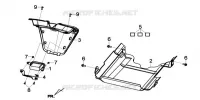 PANNEAU DE PLANCHER pour SYM GTS 125I SPORT (LN12WE-EU) (E4) (L7-M0) de 2020