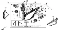 PHARE pour SYM GTS 125I SPORT (LN12WE-EU) (E4) (L7-M0) de 2020
