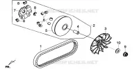 PLATEAU MOBILE VARIATEUR pour SYM GTS 125I SPORT (LN12WE-EU) (E4) (L7-M0) de 2020