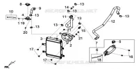RADIATEUR pour SYM GTS 125I SPORT (LN12WE-EU) (E4) (L7-M0) de 2020