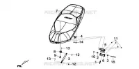SELLE DOUBLE pour SYM GTS 125I SPORT (LN12WE-EU) (E4) (L7-M0) de 2020