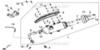 SILENCIEUX pour SYM GTS 125I SPORT (LN12WE-EU) (E4) (L7-M0) de 2020