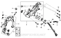 BEQUILLE pour SYM HD 125 (LH12W-6) (DRUM BRAKE) (K3-K6) de 2006