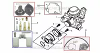 CARBURATEUR pour SYM HD 125 (LH12W-6) (DRUM BRAKE) (K3-K6) de 2006