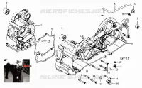 CARTERS MOTEUR pour SYM HD 125 (LH12W-6) (DRUM BRAKE) (K3-K6) de 2006