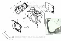 CYLINDRE   PISTON pour SYM HD 125 (LH12W-6) (DRUM BRAKE) (K3-K6) de 2006