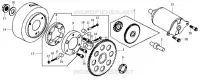 DÉMARREUR/ENTRAÎNEMENT DE DÉMARREUR pour SYM HD 125 (LH12W-6) (DRUM BRAKE) (K3-K6) de 2006