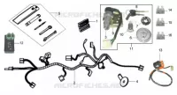 FAISCEAU ELECTRIQUE pour SYM HD 125 (LH12W-6) (DRUM BRAKE) (K3-K6) de 2006