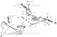 GUIDON pour SYM HD 125 (LH12W-6) (DRUM BRAKE) (K3-K6) de 2006