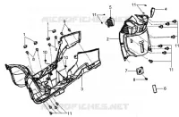 PLANCHER pour SYM HD 125 (LH12W-6) (DRUM BRAKE) (K3-K6) de 2006