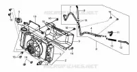RADIATEUR pour SYM HD 125 (LH12W-6) (DRUM BRAKE) (K3-K6) de 2006