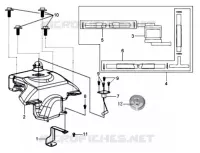 RESERVOIR ESSENCE pour SYM HD 125 (LH12W-6) (DRUM BRAKE) (K3-K6) de 2006
