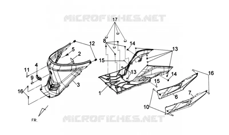 PANNEAU DE PLANCHER SYM scooter 125 2013 JOYRIDE 125 (LF12W-6)  JOYRIDE 125 (LF12W-6)