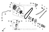 ARBRE A CAMES   CHAINE ACT pour SYM JOYRIDE 125 E2 (LA12W4-6) (K4-K6) de 2006
