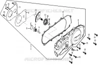 COUVERCLE VARIO pour SYM JOYRIDE 125 E2 (LA12W4-6) (K4-K6) de 2006