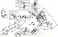CULASSE pour SYM JOYRIDE 125 E2 (LA12W4-6) (K4-K6) de 2006
