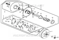 EMBRAYAGE pour SYM JOYRIDE 125 E2 (LA12W4-6) (K4-K6) de 2006