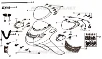 FEU AVANT TABLIER pour SYM JOYRIDE 125 E2 (LA12W4-6) (K4-K6) de 2006