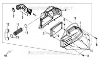 FILTRE A AIR pour SYM JOYRIDE 125 E2 (LA12W4-6) (K4-K6) de 2006