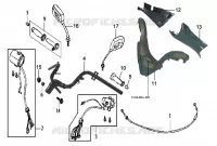 GUIDON pour SYM JOYRIDE 125 E2 (LA12W4-6) (K4-K6) de 2006