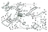 PLANCHER pour SYM JOYRIDE 125 E2 (LA12W4-6) (K4-K6) de 2006