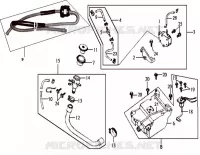 POMPE À ESSENCE/RÉSERVOIR pour SYM JOYRIDE 125 E2 (LA12W4-6) (K4-K6) de 2006