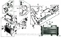 RADIATEUR pour SYM JOYRIDE 125 E2 (LA12W4-6) (K4-K6) de 2006