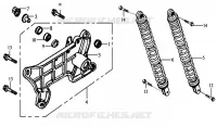 SUSPENSION ARRIERE pour SYM JOYRIDE 125 E2 (LA12W4-6) (K4-K6) de 2006