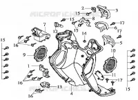 TABLIER INTERIEUR pour SYM JOYRIDE 125 E2 (LA12W4-6) (K4-K6) de 2006