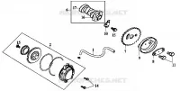 ARBRE A CAMES pour SYM METRO EUROPE 125 (EURO MX - HF12W-6) (K2-K4) de 2004