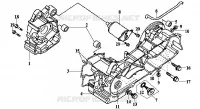 CARTER pour SYM METRO EUROPE 125 (EURO MX - HF12W-6) (K2-K4) de 2004