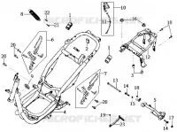 CHASSIS pour SYM METRO EUROPE 125 (EURO MX - HF12W-6) (K2-K4) de 2004