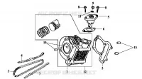CYLINDRE   DISTRIBUTION pour SYM METRO EUROPE 125 (EURO MX - HF12W-6) (K2-K4) de 2004
