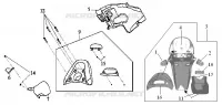 FEU ARRIERE    PORTE BAGAGES pour SYM METRO EUROPE 125 (EURO MX - HF12W-6) (K2-K4) de 2004