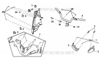 GUIDON   CARENAGE pour SYM METRO EUROPE 125 (EURO MX - HF12W-6) (K2-K4) de 2004