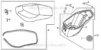 SELLE   COFFRE pour SYM METRO EUROPE 125 (EURO MX - HF12W-6) (K2-K4) de 2004