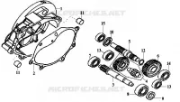 TRANSMISSION pour SYM METRO EUROPE 125 (EURO MX - HF12W-6) (K2-K4) de 2004