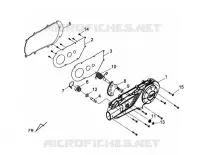COUVERCLE DE CARTER GAUCHE pour SYM ORBIT II 125 (AE12W1-F) (L0-L3) de 2013