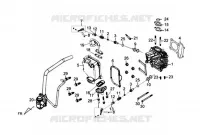 CULASSE pour SYM ORBIT II 125 (AE12W1-F) (L0-L3) de 2013
