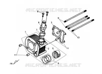 CYLINDRE pour SYM ORBIT II 125 (AE12W1-F) (L0-L3) de 2013