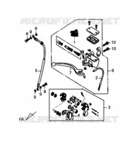 FREIN AVANT pour SYM ORBIT II 125 (AE12W1-F) (L0-L3) de 2013