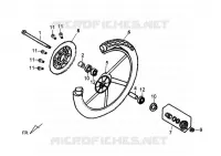 ROUE ARRIÈRE pour SYM ORBIT II 125 (AE12W1-F) (L0-L3) de 2013
