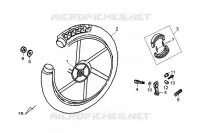 ROUE AVANT pour SYM ORBIT II 125 (AE12W1-F) (L0-L3) de 2013