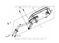 SILENCIEUX D'ECHAPPEMENT pour SYM ORBIT II 125 (AE12W1-F) (L0-L3) de 2013